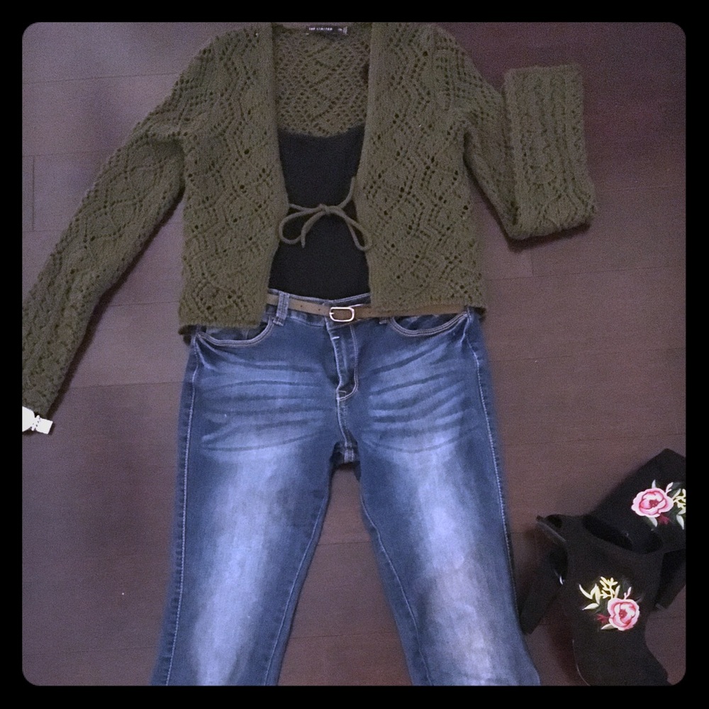 The Limited mid waist knitted sweater